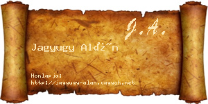 Jagyugy Alán névjegykártya